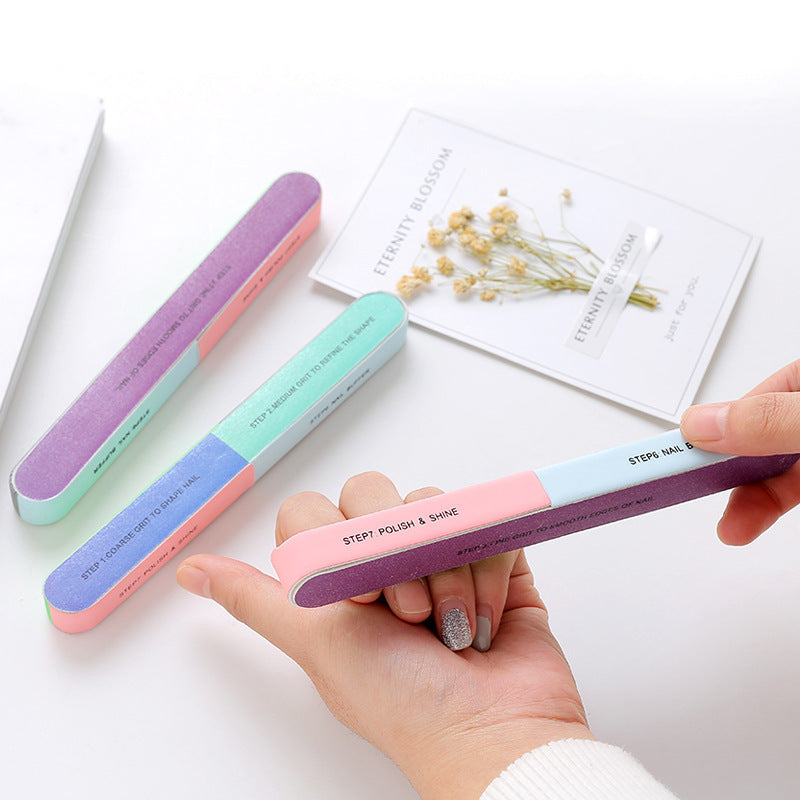 [Nail Cuticle Polish Strip Tool] 7 Sides Nail Cuticle Polish Strip Tool - Easy Manicure and Pedicure with Clean Cut
