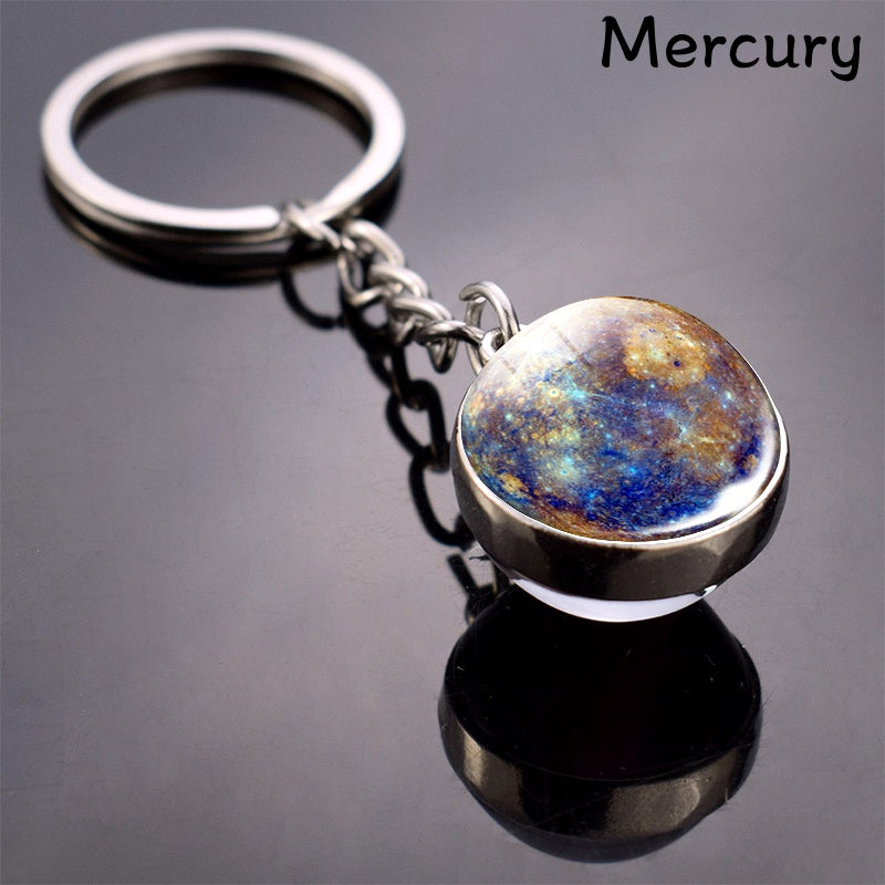 Solar System Eight Planets Keychain, Keychain Accessory, Astronomy Gift, Planet Keyring, Star Design, Durable Keyring, Celestial Keyring, Spacethemed Accessory, Collectors, Science Lovers