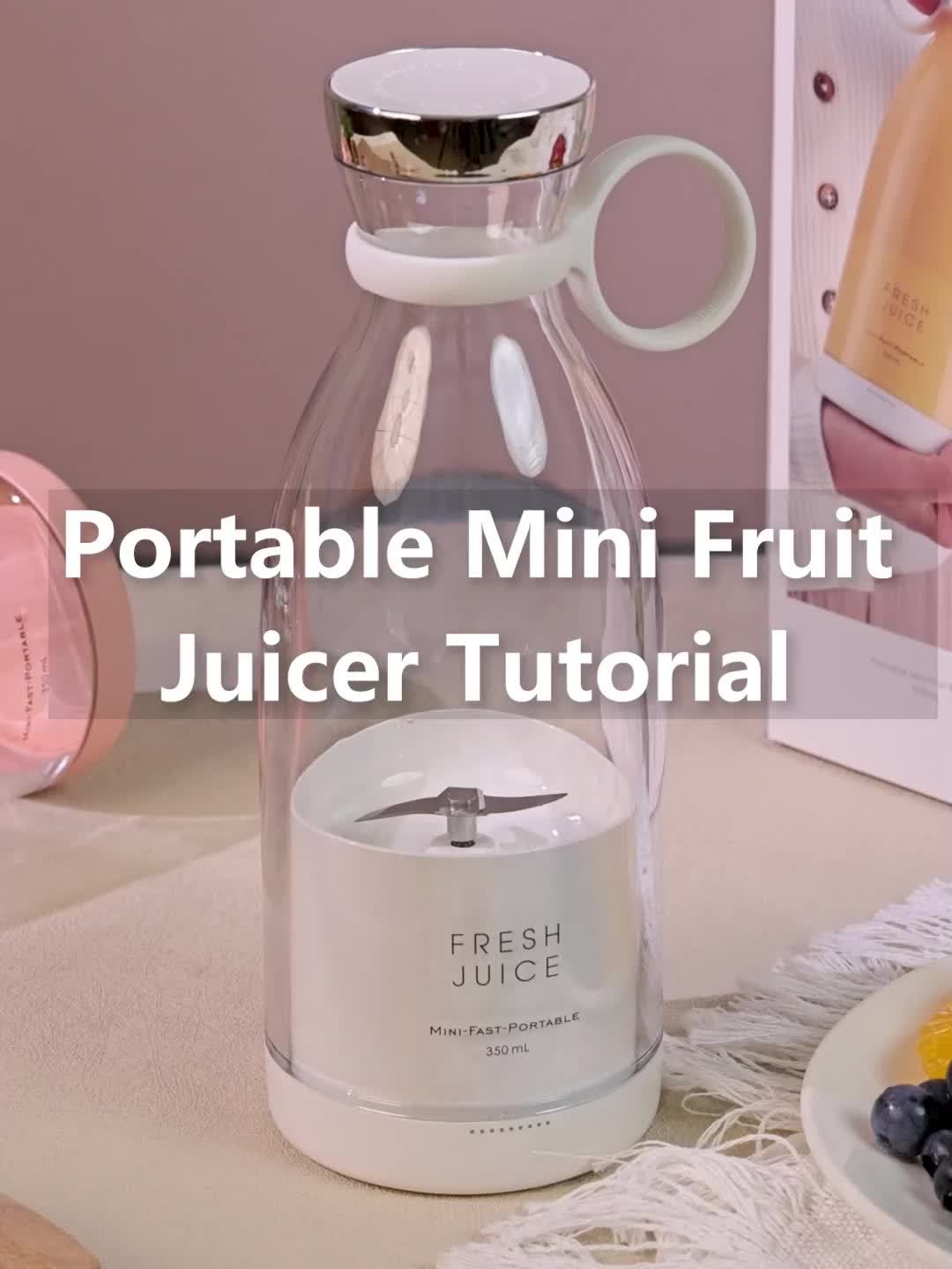 11.83oz Portable Electric Wireless Mini Fruit Blender Juicer - Perfect for On-the Go!