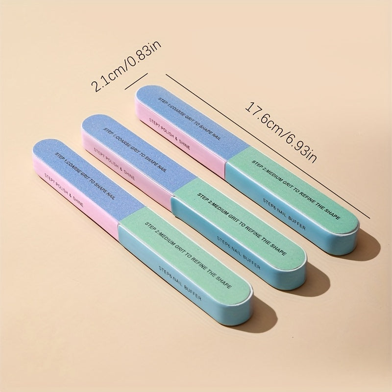 [Nail Cuticle Polish Strip Tool] 7 Sides Nail Cuticle Polish Strip Tool - Easy Manicure and Pedicure with Clean Cut